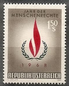 AVUSTURYA 1968  İnsan Hakları Yılı