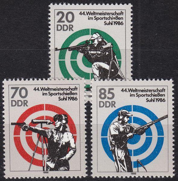 ALMANYA DDR 1986 Spor Atıcılık Dünya Şampiyonası