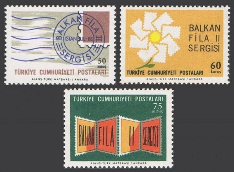 1966 BALKANFİLA II BALKAN ÜLKELERİ PUL SERGİSİ MNH