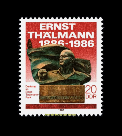 ALMANYA DDR 1986 Ernst Thälmann Park Anıtı