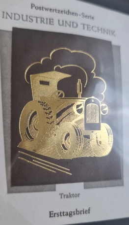 Almanya 1975 Sanayi ve Teknik-Traktör, FDC