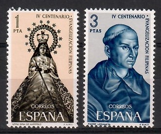 İSPANYA 1965 Filipinler’in Hıristiyanlaştırılmasının 400. Yıldönümü
