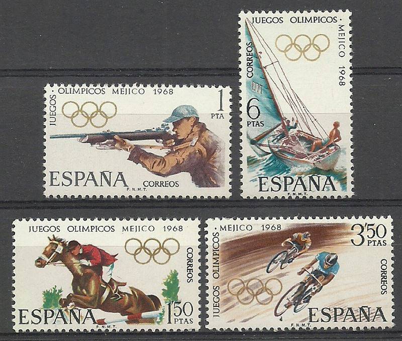 İSPANYA 1968 Olimpiyat Oyunları - Mexico City, Meksika