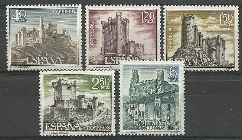 İSPANYA 1968 Şatolar, Kaleler
