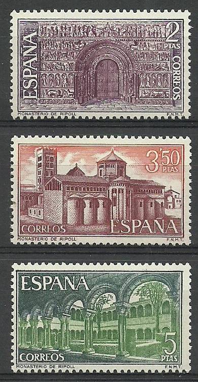 İSPANYA 1970 Tarihi binalar, manastırlar