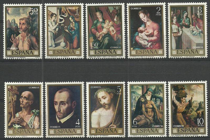İSPANYA 1970 Lius de Morales Tabloları - Pul Günü