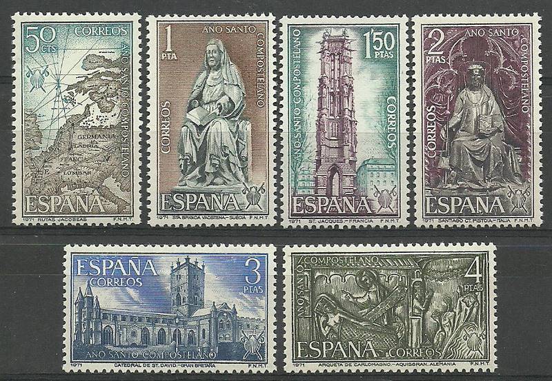 İSPANYA 1971 Compostela Kutsal Yılı