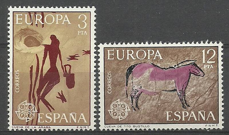 1975 İSPANYA EUROPA CEPT, TABLOLAR