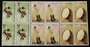 2019 MÜZİK ALETLERİ MNH 4’LÜ BLOK