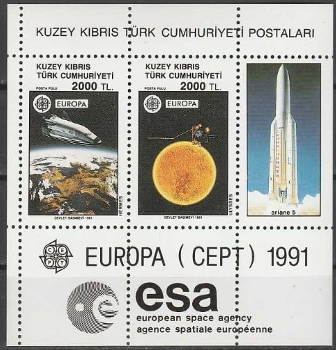 1991 KKTC EUROPA CEPT BLOK