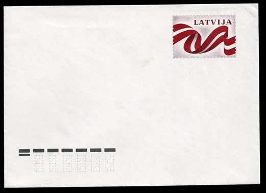 Letonya, 1990, posta zarfı