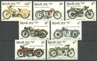 LAOS 1985 MOTORSİKLETİN 100. YILI