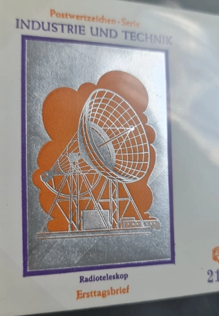 Almanya 1976 Effelsberg Radyo uzayı FDC