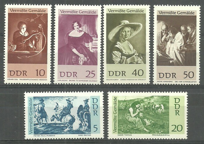 ALMANYA DDR 1967 Kayıp Tablolar