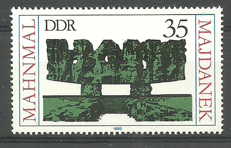 ALMANYA DDR 1980 Majdanek Anıtı