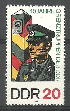 ALMANYA DDR 1986 Sınır Polisinin 40. Yıldönümü