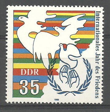 ALMANYA DDR 1986 Uluslararası Barış Yılı