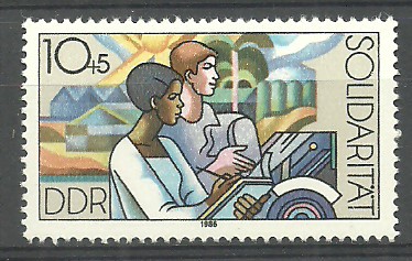 ALMANYA DDR 1986 Dayanışma