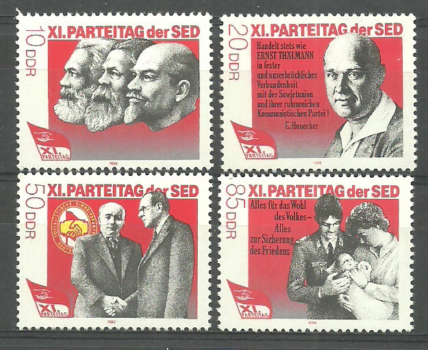 ALMANYA DDR 1986 SED’in Parti Günü