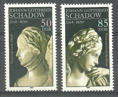 ALMANYA DDR 1989 J.G. Schadow’un Doğumunun 225. Yıldönümü