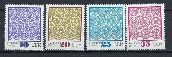 ALMANYA DDR 1974 DANTEL NAKIŞ DESENLER
