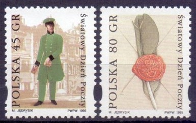POLONYA 1995 DÜNYA POSTA GÜNÜ