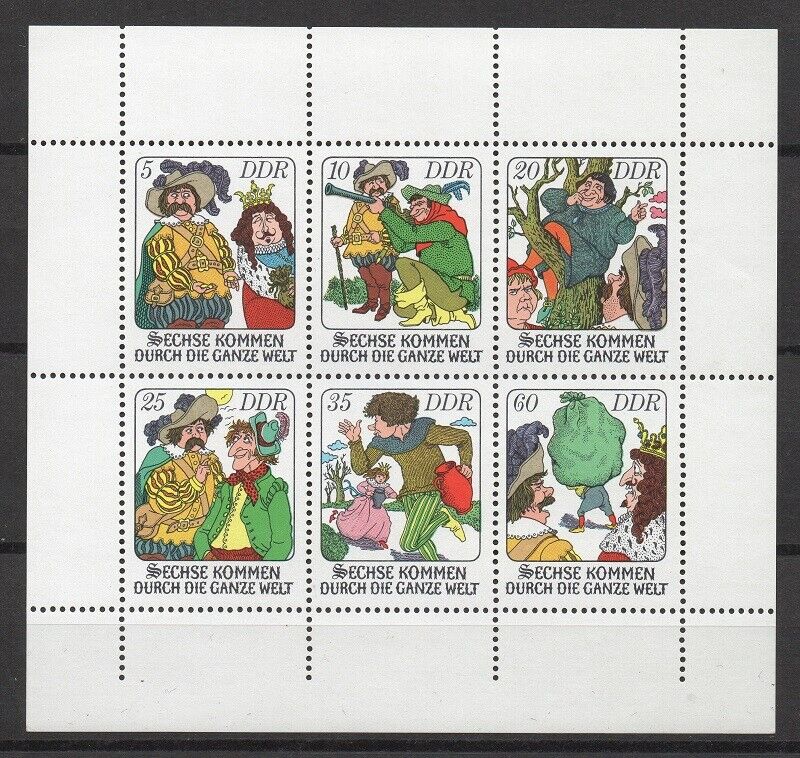ALMANYA DDR 1977 MASALLAR BLOK