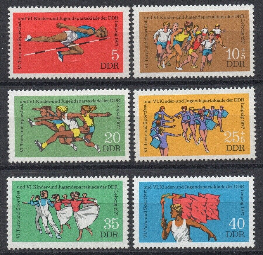 ALMANYA DDR 1977 GENÇLER VE ÇOCUKLAR SPOR