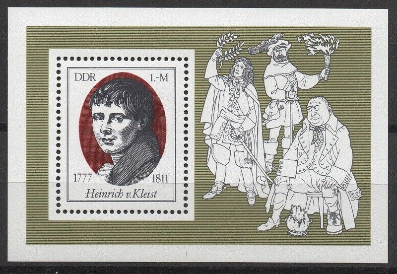 ALMANYA DDR 1977 HEİNRİCH VON KLEİST 200. DOĞUM YILI