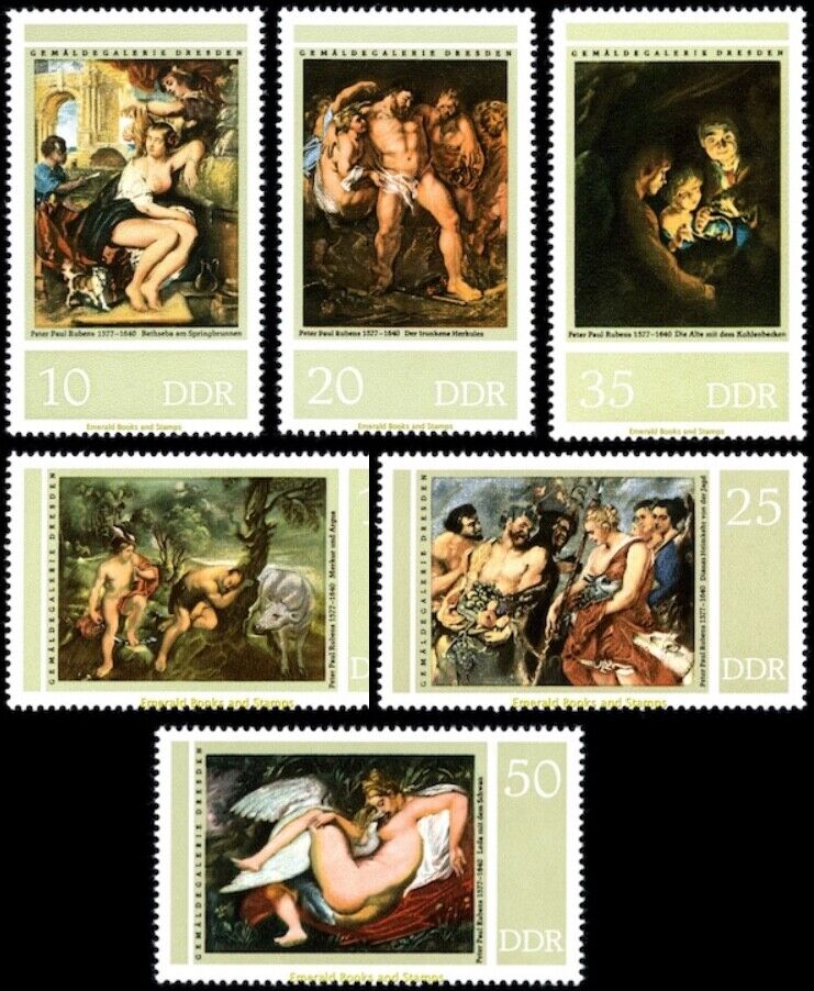 ALMANYA DDR 1977 RESSAM RUBENS TABLOLAR