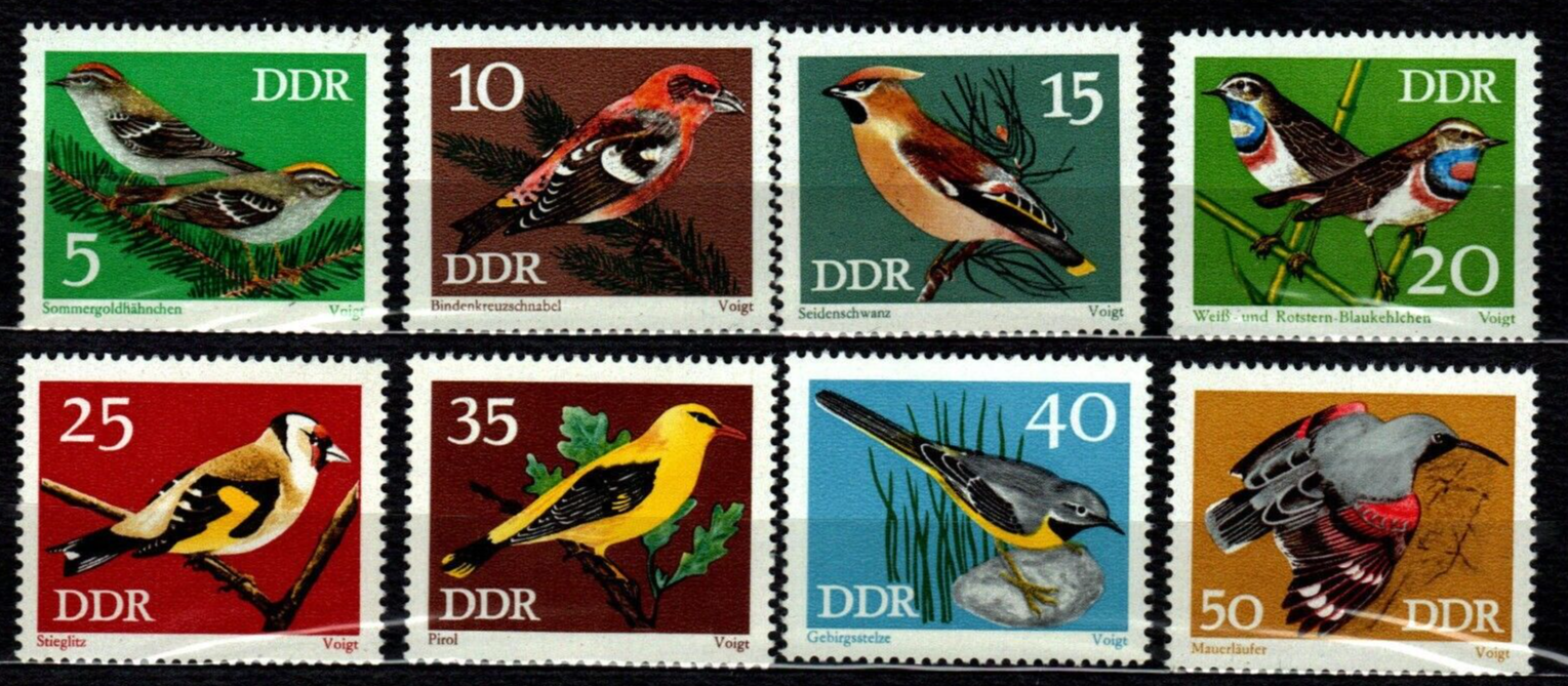 ALMANYA DDR 1973 KUŞLAR HAYVANLAR