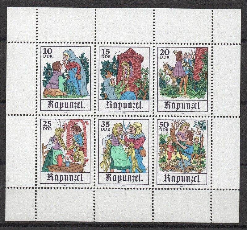 ALMANYA DDR 1978 RAPUNZEL MASALLAR BLOK