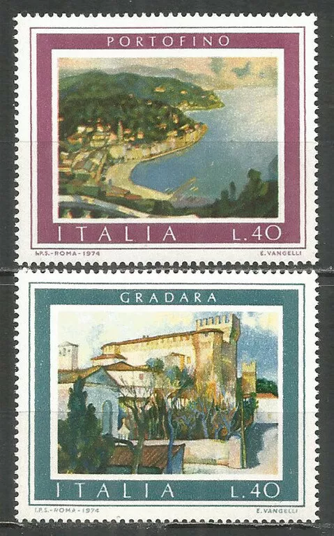 İTALYA 1974 Turistik Tanıtım - Tablolar