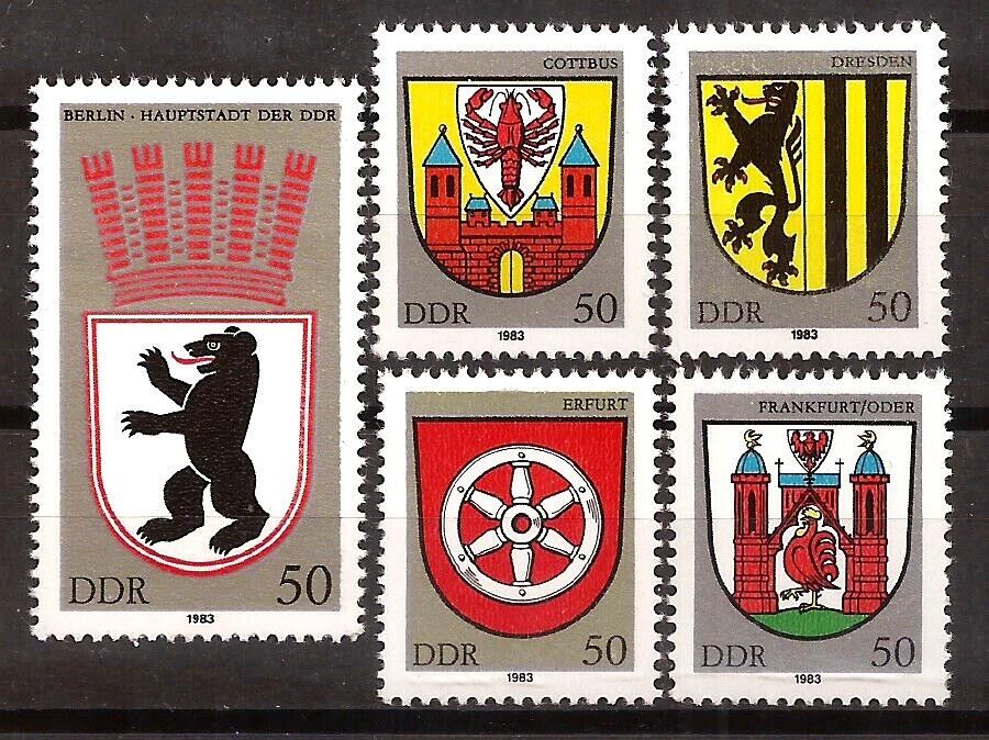 ALMANYA DDR 1983 ARMALAR - AMBLEMLER