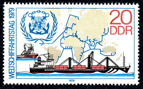  Almanya DDR 1979 World Shipping Day 