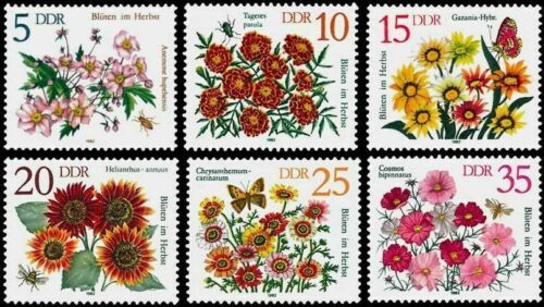  ALMANYA DDR 1982 FLORA - ÇİÇEKLER SERİ
