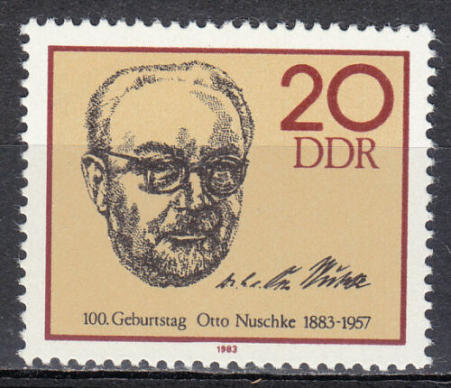  ALMANYA DDR 1983 POLİTİKACI OTTO NUSCHKE