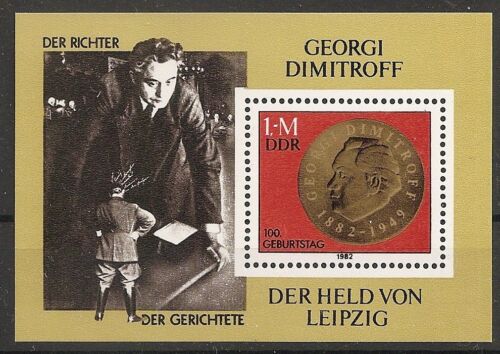  ALMANYA DDR 1982 GEORGI DIMITROFF BLOK