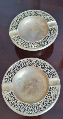 Vintage Pirinç Küllük Çift