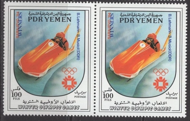 YEMEN 1984 SARAJEVO KIŞ OLİMPİYATLARI MNH 2’Lİ SET