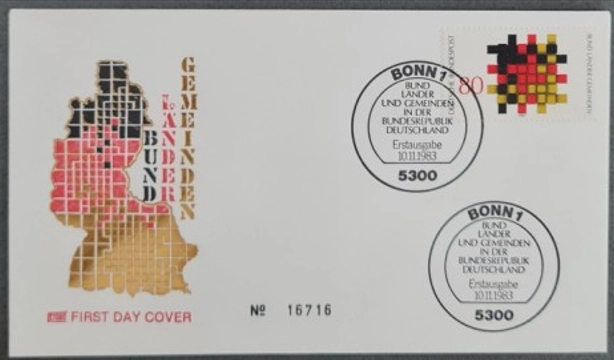 Almanya 1983 Bölgesel Otoriteler FDC, Bonn
