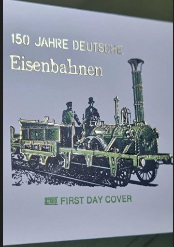 Almanya 1985 Alman demiryollarının 150 yılı FDC, Bonn