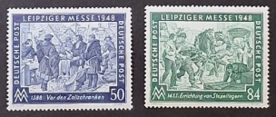 Almanya 1948 Leipzig Bahar Fuarı MNH