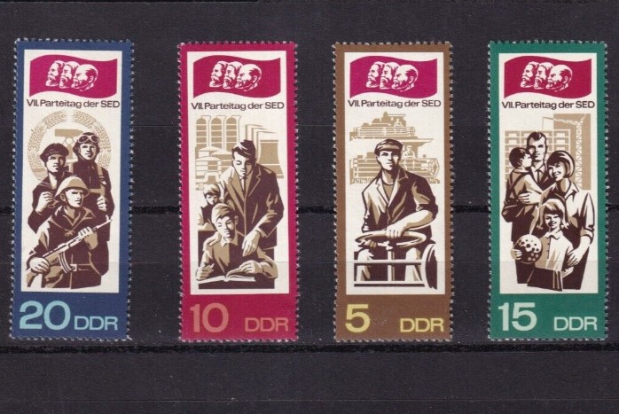 ALMANYA DDR 1967 SED Partisi’nin 7. Kongresi
