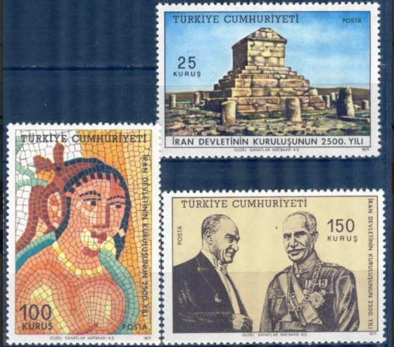 TÜRKİYE 1971 İRAN DEVLETİ’NİN KURULUŞUNUN 2500.YILI MNH