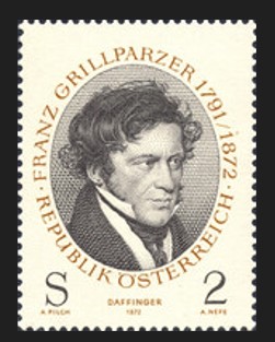 AVUSTURYA 1972 Franz Grillparzer’in Ölümünün 100. Yıldönümü