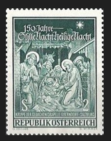 AVUSTURYA 1968 Noel Şarkısı ’’Sessiz Gece Kutsal Gece ’’nin 150. Yılı