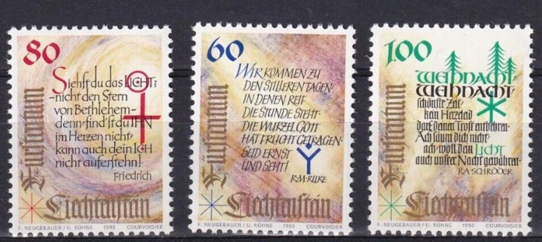 Liechtenstein 1993 Noel, Yeniyıl