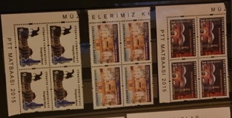 2015 MÜZELERİMİZ KONULU RESMİ POSTA PULLARI 4’LÜ MNH
