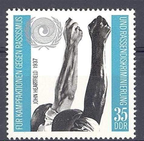 ALMANYA DDR 1971 Irkçılığa Karşı Mücadele